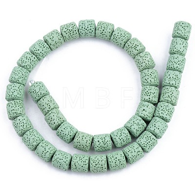 Synthetic Lava Rock Beads Strands G-S359-171B-1