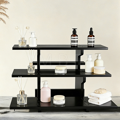 Rectangle PVC 3-Tier Gift Desktop Organizer Shelf AJEW-WH0609-952B-02-1