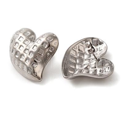 304 Stainless Steel Stud Earrings for Women EJEW-U019-01P-01-1