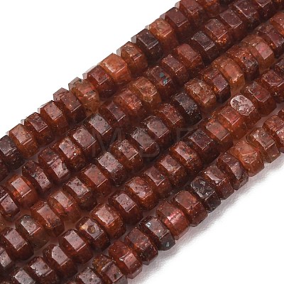 Natural Strawberry Quartz Beads Strands G-G317-A35-3x6mm-1