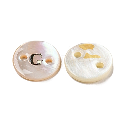 Freshwater Shell Buttons BUTT-Z001-01G-1