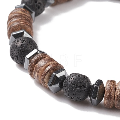 3Pcs 3 Style Natural & Synthetic Mixed Stone Stretch Bracelets Set with Wood Beaded for Women BJEW-JB08358-1