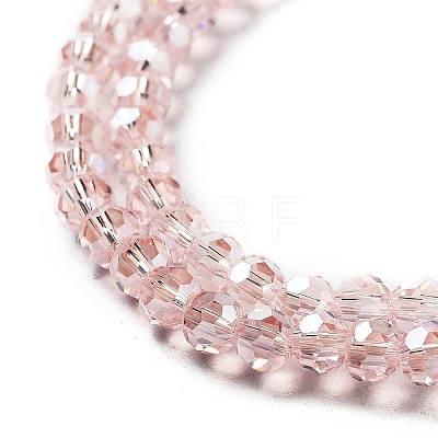 Electroplate Transparent Glass Beads Strands EGLA-A035-T3mm-A20-1