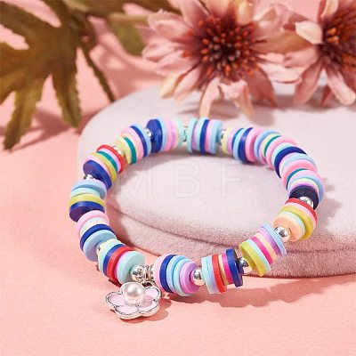 240g 24 Colors Handmade Polymer Clay Beads CLAY-JP0001-10-6mm-1