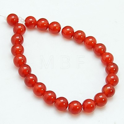 Natural Carnelian Beads Strands X-G-C076-10mm-2A-1