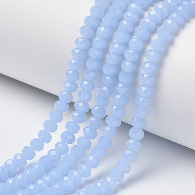 Glass Beads Strands EGLA-A034-J8mm-D03-1