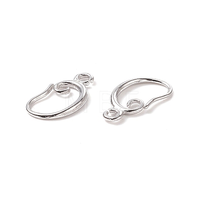 Brass Earring Hooks LS-KK-F828-02P-1
