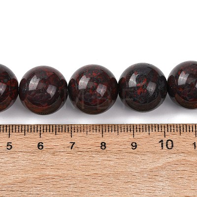 Natural Brecciated Jasper Beads Strands G-A310-A04-16mm-1