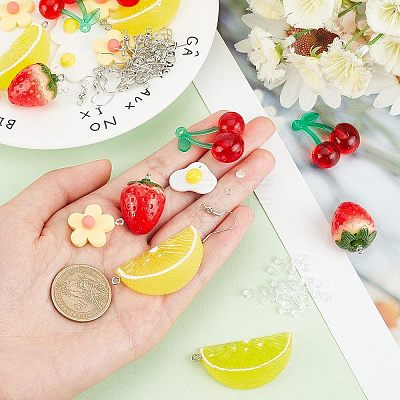 CHGCRAFT DIY Fruit Dangle Earring Making Kits DIY-CA0004-11-1