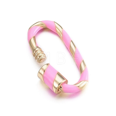 Brass Screw Carabiner Lock Charms KK-S338-25-1