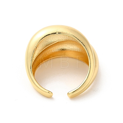Brass Open Cuff Rings RJEW-P098-10G-1
