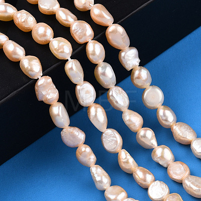 Natural Cultured Freshwater Pearl Beads Strands PEAR-N014-05J-1