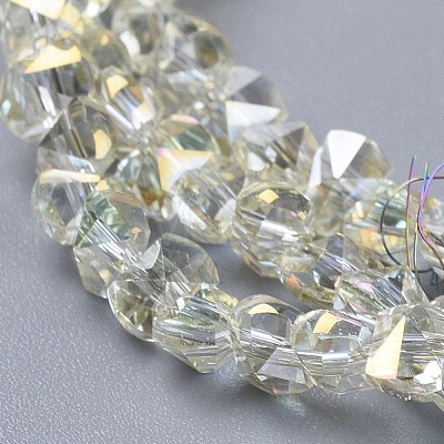Electroplate Glass Beads Strands EGLA-L021-FR04-1