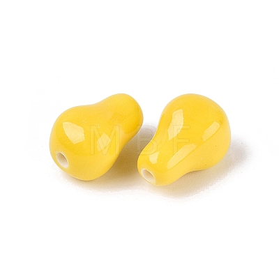 Handmade Porcelain Beads PORC-Q008-05G-1