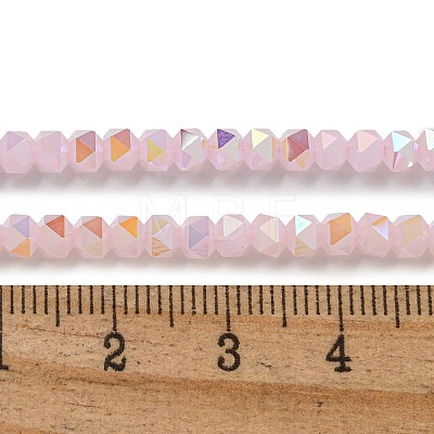 Electroplate Glass Beads Strands GLAA-Q105-02K-1