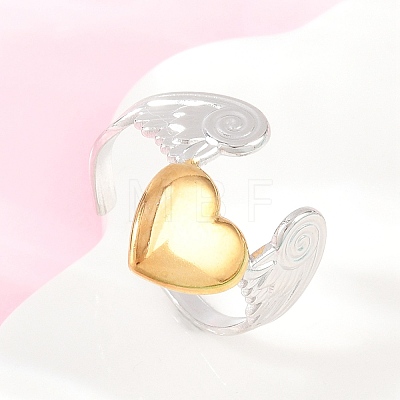 304 Stainless Steel Cuff Open Rings RJEW-Z138-01GP-04-1
