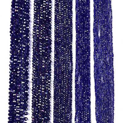 Electroplate Glass Beads Strands EGLA-A044-T3mm-B06-1