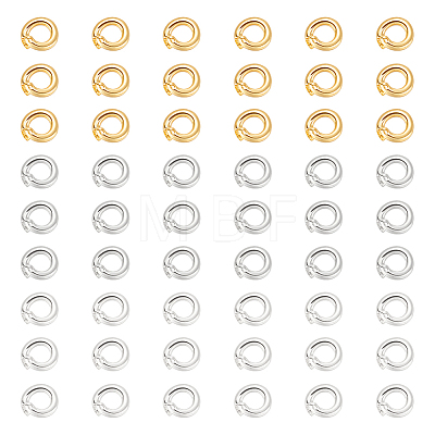 60Pcs 3 Colors Brass Twister Clasps KK-UN0006-10-1