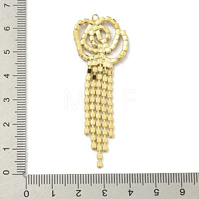 Brass Rhinestone Pendants KK-I715-16G-03-1