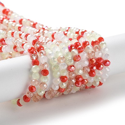 Glass Beads Strands EGLA-A034-M4mm-57-1