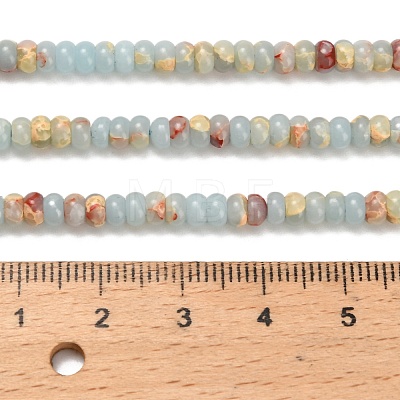 Synthetic Imperial Jasper Beads Strands G-Z110-B04-2x4mm-08-1