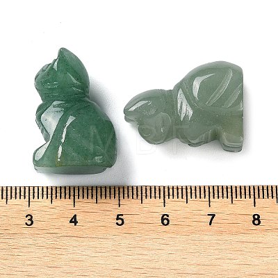 Natural Green Aventurine Carved Healing Figurines G-B062-04A-1