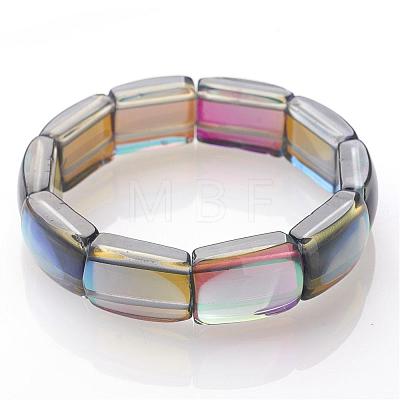 Glass Beaded Stretch Bracelets BJEW-G503-B01-1