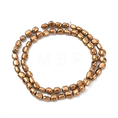 Electroplated Synthetic Non-magnetic Hematite Beads Strands G-C024-01-1