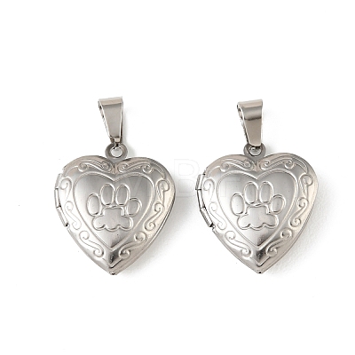 316 Stainless Steel Locket Pendants STAS-K321-24P-1