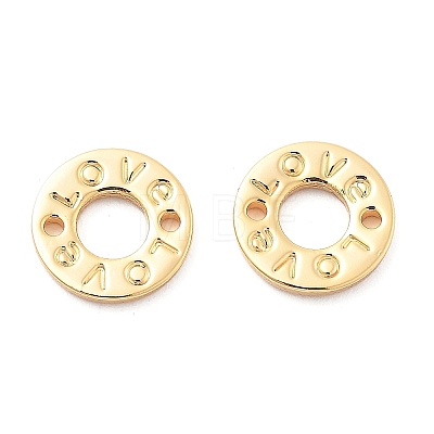 Brass Connector Charms KK-G516-25G-1