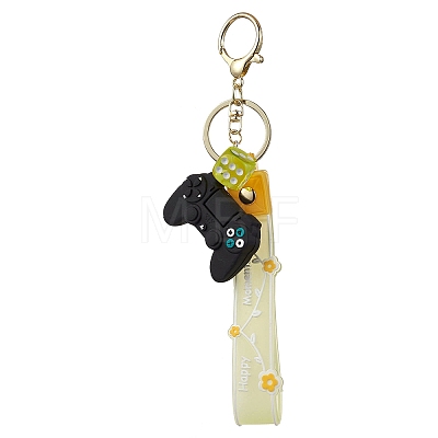 Flower PVC Rope & Resin Keychains KEYC-JKC00899-1