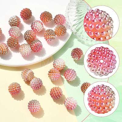 40Pcs Imitation Pearl Acrylic Beads OACR-FS0002-89A-19-1