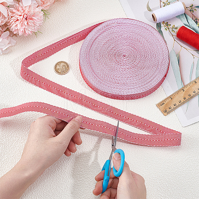 30M Polyester Herringbone Ribbon OCOR-BC0007-80C-1