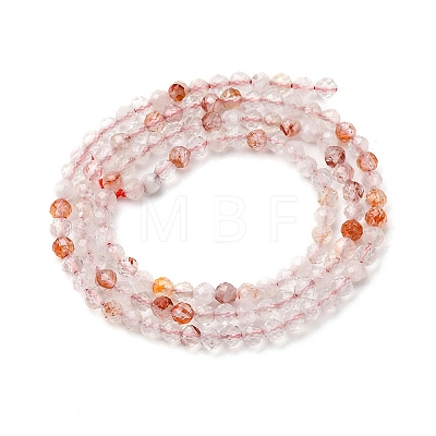 Natural Ferruginous Quartz Beads Strands G-B142-A01-3mm-1