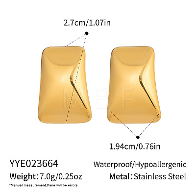 304 Stainless Steel Stud Earrings for Women RY6041-1-1