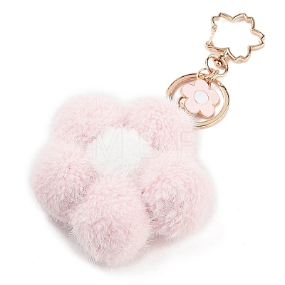 Flower Plush Pendant Keychain KEYC-F039-02-1