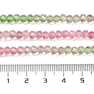 Transparent Painted Glass Beads Strands DGLA-A034-T4mm-A18-1
