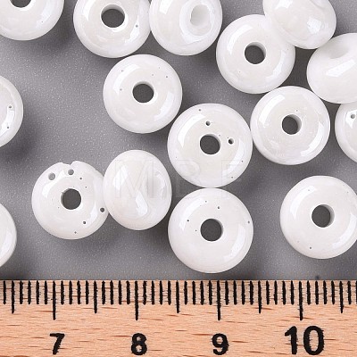 Opaque Colours Luster Glass Round Beads X-SEED-S045-002A-B01-1