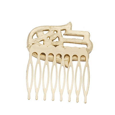 Alloy Rhinestone Hair Combs PW-WG22768-01-1