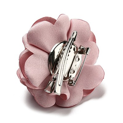 Fabric Rose Flower Brooch for Women JEWB-B011-01A-1