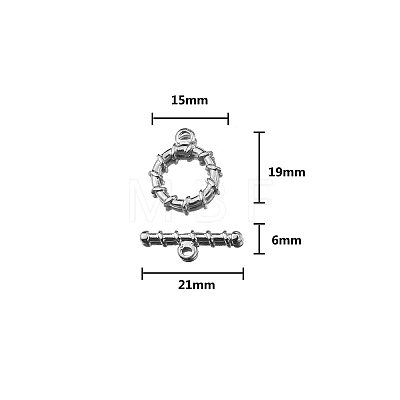 304 Stainless Steel Toggle Clasps PW-WG419A3-04-1