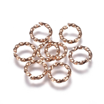 304 Stainless Steel Open Jump Rings STAS-E484-71D-RG-1