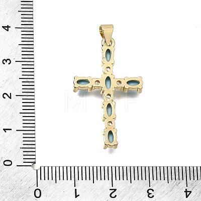 Brass Pave Cubic Zirconia Pendants CU-CBAE7DF-11G-A05-1