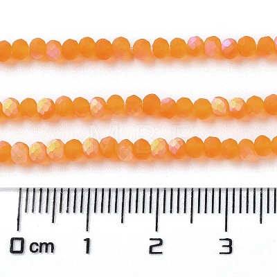 Imitation Jade Glass Beads Strands EGLA-A034-T2mm-MB25-1