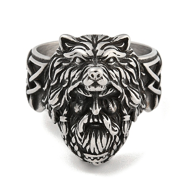 304 Stainless Steel Ring RJEW-B055-04AS-19-1