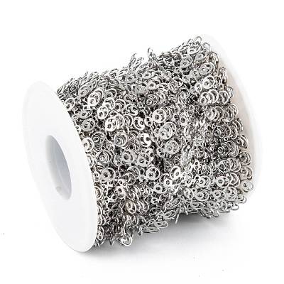 Handmade 304 Stainless Steel Link Chains CHS-M004-08P-1