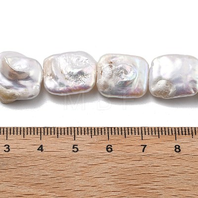 Natural Baroque Keshi Pearl Beads Strands PEAR-P064-01A-02A-1