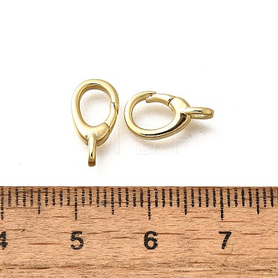 Brass Spring Gate Rings KK-Q043-12G-1