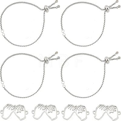DIY Stainless Steel Slider Bracelets Making Kits DIY-UN0001-91-1