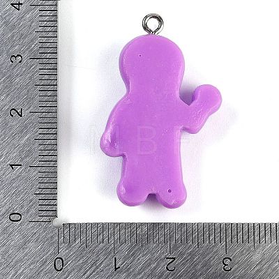 Halloween Theme Resin Pendants RESI-M046-01B-02-1